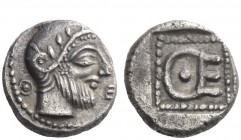 Greek Coins 
 Magnesia ad Meandrum 
 Themistocles, circa 464 – 459 . Trihemiobol circa 464-459, AR 1.15 g. Q – E Helmeted and bearded male head r. R...