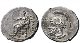 Greek Coins 
 Tarsus 
 Pharnabaze 380-375 . Stater circa 380-375, AR 10.85 g. b’ltrz in Aramaic characters Baaltars seated l., holding lotus-tipped ...