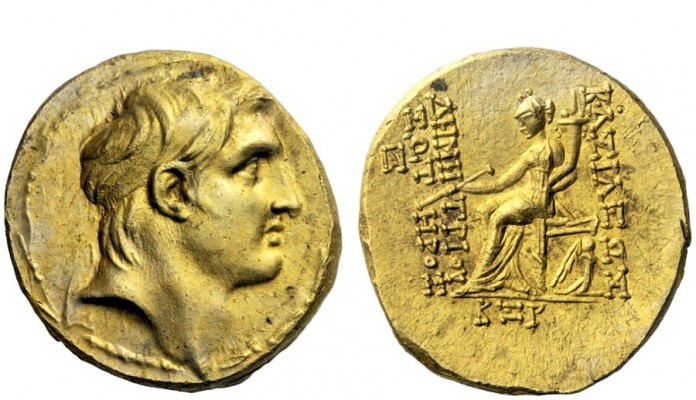 Greek Coins 
 Demetrius I Soter, 162 –150 
 Octodrachm, Antiochia ad Orontem S...