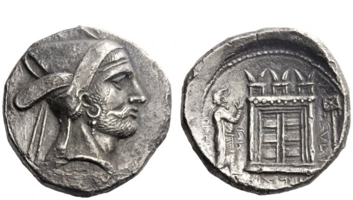 Greek Coins 
 The Kingdom of Persis, Bagadat early – mid 3rd century BC 
 Tetr...