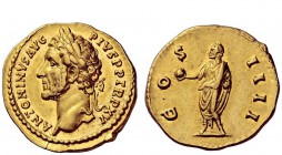 The Roman Empire 
 Antoninus Pius augustus, 138 – 161 
 Aureus circa 151-152, AV 7.32 g. ANTONINVS AVG – PIVS P P TR P XV Laureate head l. Rev. COS ...