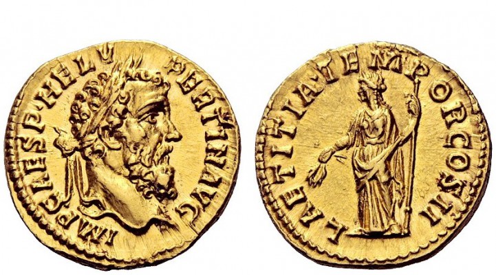 The Roman Empire 
 Pertinax, 1 January – 28 March 193 
 Aureus 1 January-28 Ma...