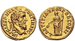 The Roman Empire 
 Pertinax, 1 January – 28 March 193 
 Aureus 1 January-28 March 193, AV 6.90 g. IMP CAES P·HELV – PERTIN AVG Laureate head r. Rev....
