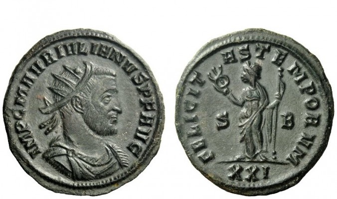 The Roman Empire 
 Julian I, November 284 – February 285 
 Antoninianus, Sisci...
