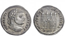 The Roman Empire 
 Diocletian, 284 - 305 
 Argenteus, Nicomedia circa 294-1 May 305, AR 3.26 g. DIOCLETI – ANVS AVG Laureate head r. Rev. VICTORIAE ...