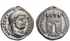 The Roman Empire 
 Diocletian, 284 - 305 
 Argenteus, Nicomedia circa 294-1 May 305, AR 3.30 g. DIOCLETI – ANVS AVG Laureate head r. Rev. VICTORIAE ...