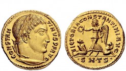 The Roman Empire 
 Constantine I the Great, 307 – 337 
 Aureus, Thessalonica 317, AV 4.44 g. CONSTAN – TINVS P F AVG Laureate bust r. Rev. VICTORIA ...