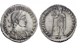 The Roman Empire 
 Constans, 337 – 350 
 Medallion of four siliquae, Treveri 350, AR 11.38 g. FL IVL CONSTANS PIVS FELIX AVG Rosette-diademed, drape...