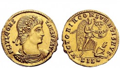 The Roman Empire 
 Constans, 337 – 350 
 Solidus, Siscia circa 337-340, AV 4.38 g. FL IVL CONS – TANS P F AVG Rosette-diademed, draped and cuirassed...
