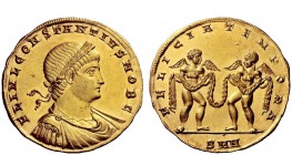 The Roman Empire 
 Constantius II caesar, 324 – 337 
 Medallion of 3 solidi, Nicomedia circa 326-327, AV 13.50 g. FL IVL CONSTANTIVS NOB C Laureate,...