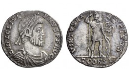 The Roman Empire 
 Julian II, 360 – 363 
 Light miliarense, Arles 360-26 June 363, AR 4.13 g. DN FL CL IVLI – ANS P F AVG Pearl-diademed, draped and...