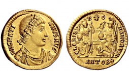 The Roman Empire 
 Gratian, 367 – 383 
 Medallion of 2 solidi, Antiochia 367-385, AV 8.91 g. D N GRATI – ANVS Rosette-diademed, draped and cuirassed...