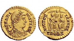 The Roman Empire 
 Gratian, 367 – 383 
 Solidus, Treveri 375-383, AV 4.44 g. D N GRATIA – NVS P F AVG Rosette-diademed, draped and cuirassed bust r....