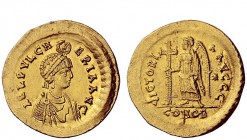 The Roman Empire 
 Aelia Pulcheria, sister of Theodosius II and wife of Marcian 
 Solidus Constantinopolis 450-453, AV 4.44 g. AEL PVLCH – ERIA AVG ...