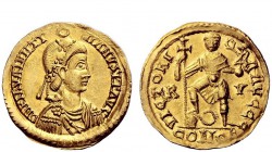 The Roman Empire 
 Valentinian III, 425 – 455 
 Solidus, Ravenna circa 426-430, AV 4.41 g. D N PLA VALENTI – NIANVS P F AVG Pearl diademed, draped a...