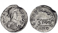 Barbaric Coinage imitating Imperial Issues 
 The Gepids 
 In the name of Anastasius I, 491-518. Half siliqua, Sirmium 491-518, AR 1.31 g. DN ATT – C...