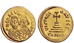 The Byzantine Empire 
 The revolt of the Heraclii, 608 – 610 
 Solidus, military mint in the East 608, AV 4.55 g. D N eRACLIO – CONSVLI BA Facing bu...