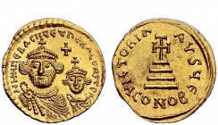 The Byzantine Empire 
 Heraclius, 610 – 641, and associate rulers 
 Solidus, uncertain mint in Italy circa 613-620, AV 4.36 g. dd NN heRACLIuS et he...
