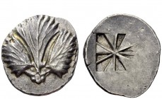 Greek Coins 
 Selinus 
 Tetradrachm circa 530-500, AR 8.88 g. Selinon leaf. Rev. Partially incuse mill-sail pattern. SNG ANS 666. Arnold-Biucchi 5. ...