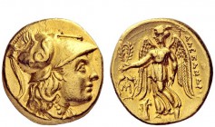 Greek Coins 
 Kings of Macedonia, Alexander III, 336 – 323 and posthumous issues 
 Stater, Abydus (?) circa 310-297, AV 8.57 g. Head of Athena r. we...