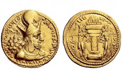 Greek Coins 
 The Sassanian Kingdom, Shapur I, 240 – 272 
 Dinar, Ctesiphon, 240-272, AV 7.44 g. Bust of Shapur I r. wearing diadem and crown with k...
