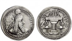 Greek Coins 
 Ardashir I, 223/4 – 240 
 Drachm, Hamadan 223/4-240, AR 4.27 g. Bust r. wearing diadem. Rev. Fired altar. Sunrise 710. Göbl tpe V/2.
...