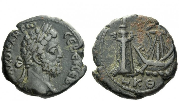 The Roman Empire 
 Commodus, 177 – 192 
 Tetradrachm, Alexandria 188-189, bill...
