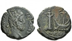 The Roman Empire 
 Commodus, 177 – 192 
 Tetradrachm, Alexandria 188-189, billon 11.63 g. Laureate head r. Rev. Pharos of Alexandria on l. and corbi...