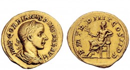 The Roman Empire 
 Gordian III 238 – 244 
 Aureus 241-243, AV 5.02 g. Laureate, draped and cuirassed bust r. Rev. Apollo seated l. on throne holding...