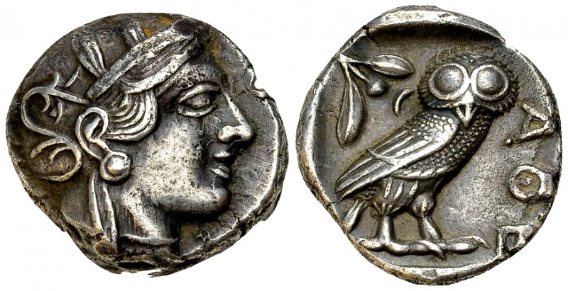 Athens AR Tetradrachm, c. 454-404 BC 

 Athens , Attica. AR Tetradrachm (23-25...