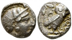 Athens AR Tetradrachm, c. 350 BC 

 Athens, Attica. AR Tetradrachm (20-22 mm, 17.20 g), c. 350 BC.
Obv. Head of Athena right with profile eye, wear...