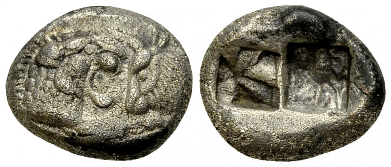 Kroisos AR 1/2 Stater (Siglos), c. 560-546 BC 

 Kings of Lydia. Kroisos (c. 5...