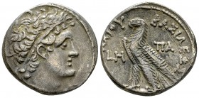 Ptolemaios XII AR Tetradrachm, Paphos mint 

Kings of Egypt. Ptolemaios XII. Neos Dionysos (80-58 ). AR Tetradrachm (25-26 mm, 13.75 g), 75/74 BC, P...