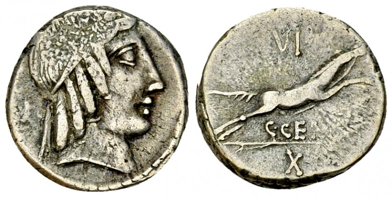 C. Marcius Censorinus AR Denarius, 88 BC 

 C. Marcius Censorinus . AR Denariu...