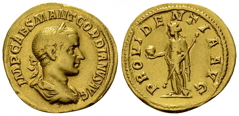 Gordianus III Pius Aureus, Providentia reverse 

 Gordian III. Pius (238-244 A...