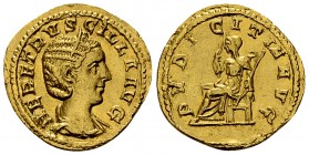 Herennia Etruscilla Aureus, Pudicitia reverse 

Trajanus Decius (249-251 AD) for Herennia Etruscilla . Aureus (19-20 mm, 4.24 g), Rome.
Obv. HER ET...
