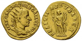 Trebonianus Gallus AV Binio, very rare 

 Trebonianus Gallus (251-253 AD). AV Binio (22 mm, 5.67 g), Rome.
Obv. IMP CAE C VIB TREB GALLVS AVG Radia...