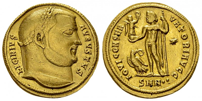 Licinius Aureus, extremly rare and pedigreed

Licinius (308-324 AD). Aureus (5...