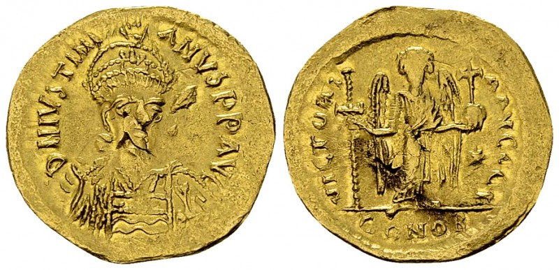 Justinian I AV Solidus, Constantinopolis 

 Justinian I (527-565). AV Solidus ...