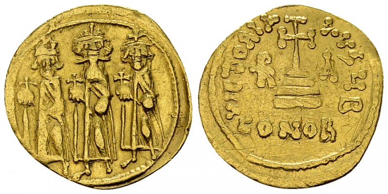 Heraclius AV Solidus, Constantinopolis 

 Heraclius (610-641 AD). AV Solidus (...