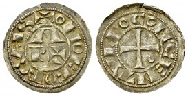 Seigneurie du Béarn, AR Obole 

France, Seigneurie du Béarn . Les Centulles. AR Obole (16 mm, 0.64 g). XIIe siècle.
Boud. 526.

Superbe.