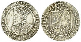 Philippe II., AR demi-carolus 1564, Dole 

France, Franche-Comté. Philippe II (1556-1598). AR billon blanc ou demi-carolus 1564 (17-18 mm, 0.95 g), ...