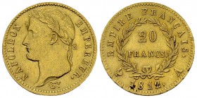 Napoléon I., AV 20 Francs 1812 A, Paris 

France. Napoléon I empereur (1804-1814). AV 20 Francs 1812 A (6.44 g). Paris.
Gad. 1025.

TTB à SUP.