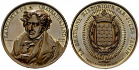 France, AE Médaille 1844, Chateaubriand 

 France . AE Médaille 1844 (61 mm, 39.42 g), par Bovy. F.R. vicomte de Chateaubriand.
Av. F. A. VICOMTE D...