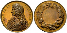 France, AE Médaille 1864, Jean de la Quintinie 

 France . AE Médaille 1864 (46 mm, 45.14 g), par Bovy. Jean-Baptiste de la Quintinie, créateur du J...