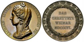 AE Medaille 1806 auf Grossherzogin Luise, von. A. Bovy 

Sachsen-Weimar-Eisenach. Carl August (1775-1828). AE Medaille 1806 (41 mm, 29.96 g), von A....