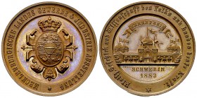 Schwerin, AE Medaille 1883, Ehrenpreis 

Deutschland. Mecklenburg-Schwerin. AE Medaille 1883 (37 mm, 22.33 g), Ehrenpreis der Mecklenburgischen Land...