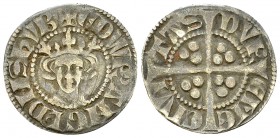 Edward I AR Penny, Durham 

England. Edward I (1272-1307). AR Penny (18-19 mm, 1.35 g), Durham.
Sp. 1421.

Nicely toned and very fine.