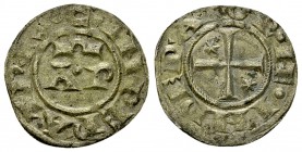 Enrico VI., BI Denaro, Brindisi 

Kingdom of Sicily. Enrico VI. (1194-1197). BI Denaro (16 mm, 0.70 g), Brindisi.
Spahr 30.

Good very fine.