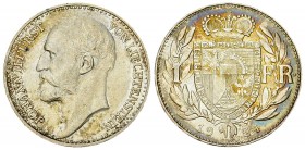 Johann II., AR 1 Franken 1924 

Liechtenstein, Fürstentum. Johann II. (1858-1929). AR 1 Franken 1924 (23 mm, 4.99 g).
KM Y8. 

Gutes vorzüglich....